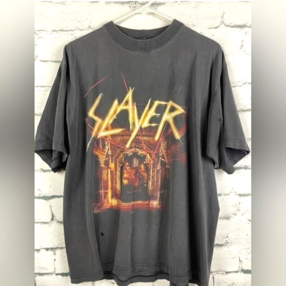 Basic For Your Comfort Shirts Vintage Slayer Tour Concert Shirt 20 